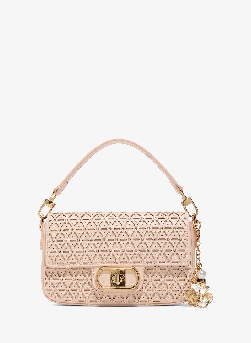 ALDO Bellabling Chain Detail Flap Over Shoulder Bag - Image 1